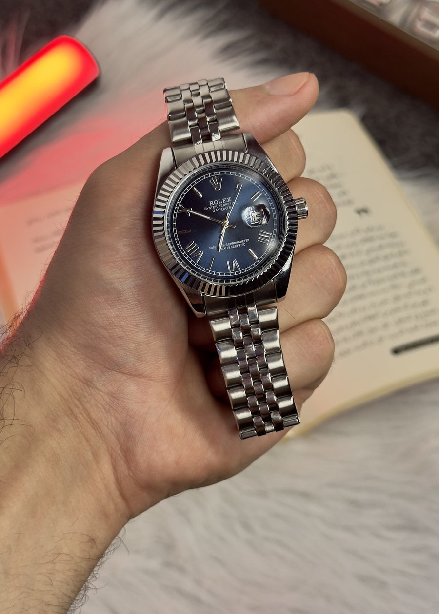 Rolex Datejust 41 – Blue Dial (Fluted Bezel, Jubilee Bracelet)