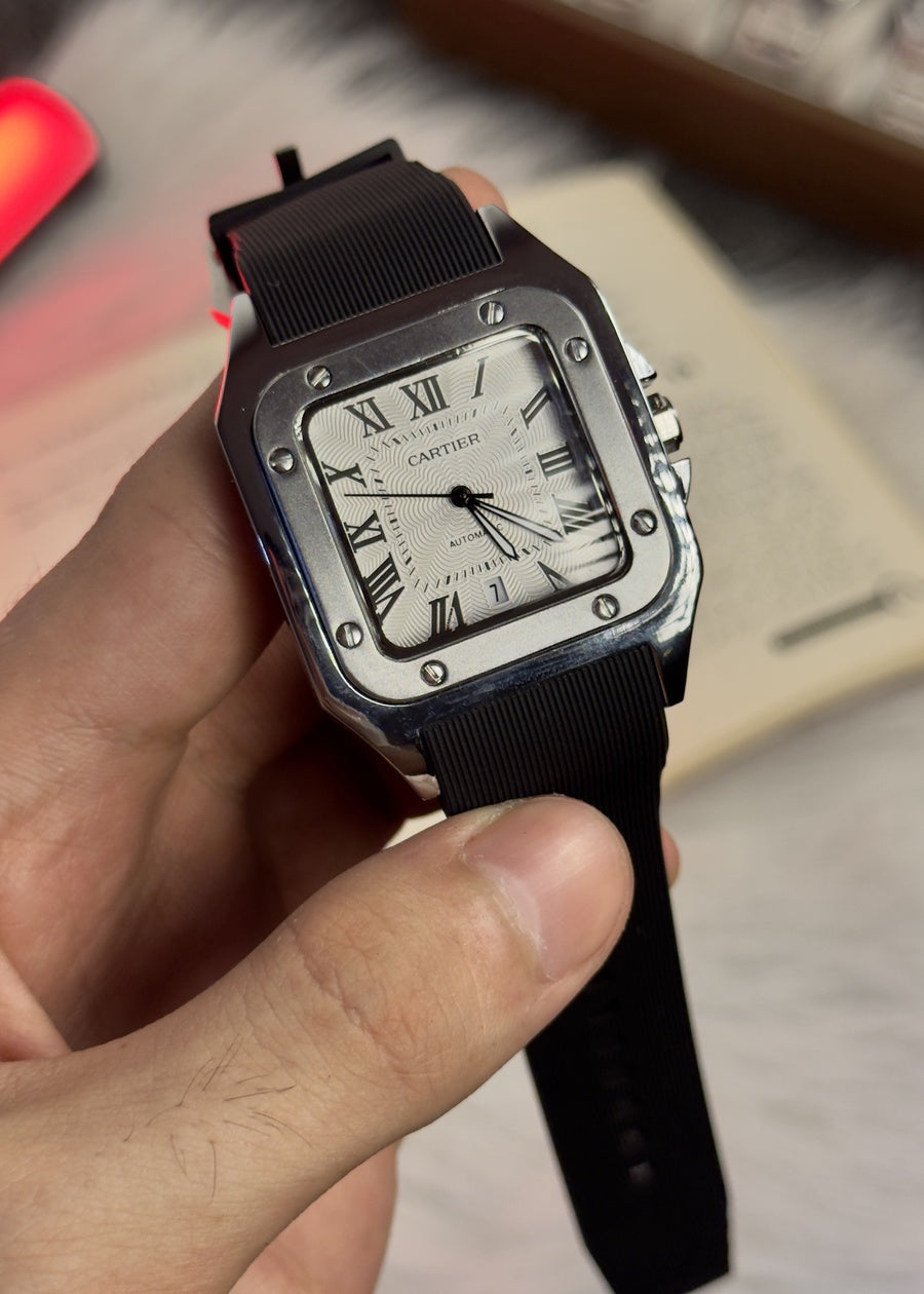 Cartier Santos Rubber