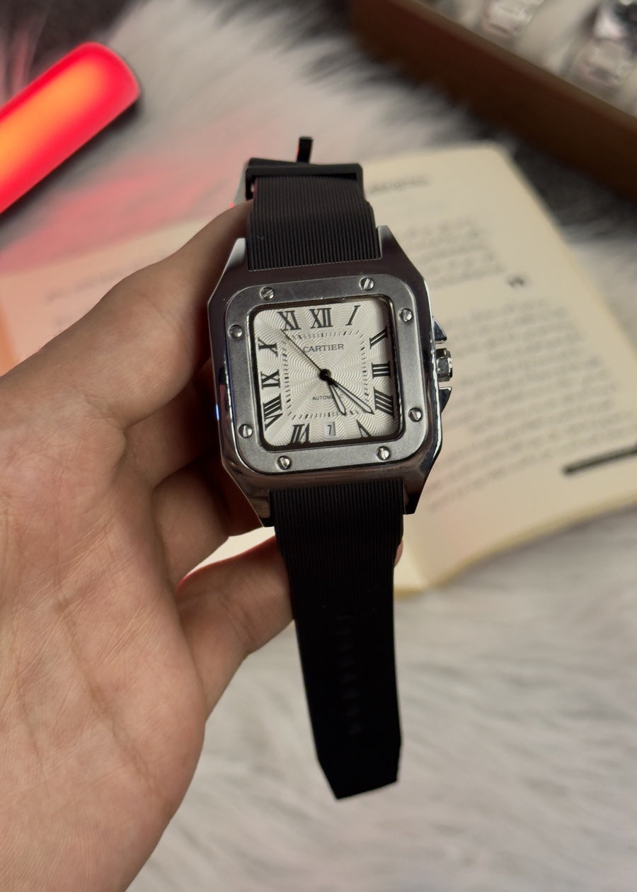 Cartier Santos Rubber