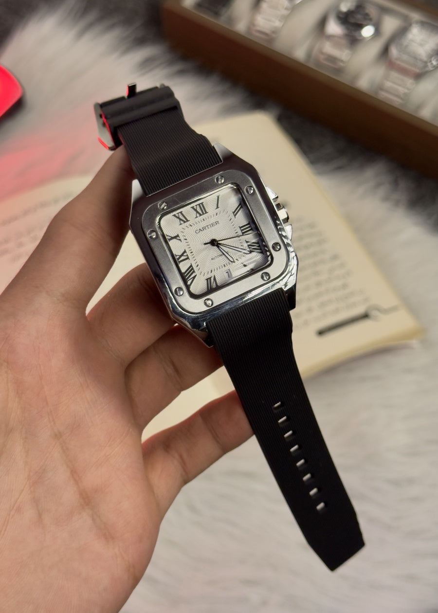 Cartier Santos Rubber