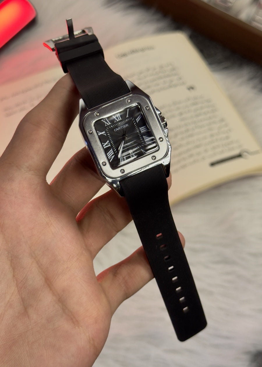 Cartier Santos Rubber Medium size
