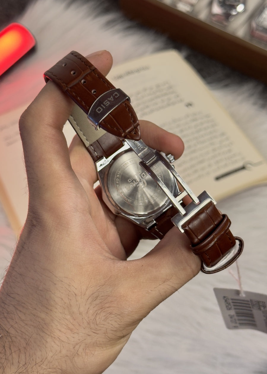 Casio Edifice EF-108 Brown Leather