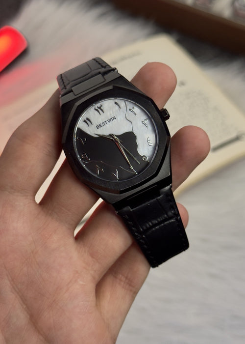 ( ORIGINAL ) BESTWIN LEATHER ARABIC MAP DIAL