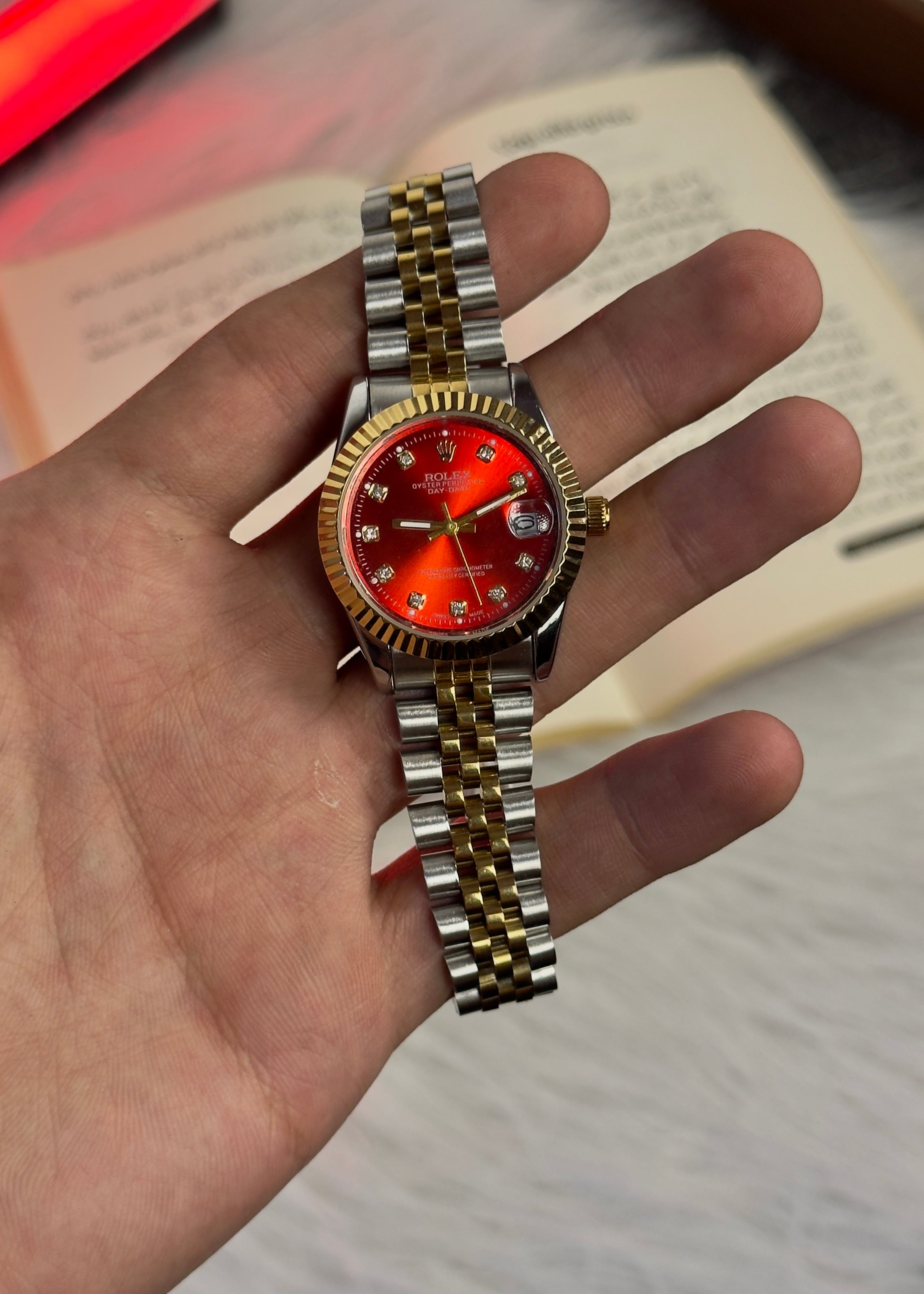 Rolex Gold X Silver Watches For Women