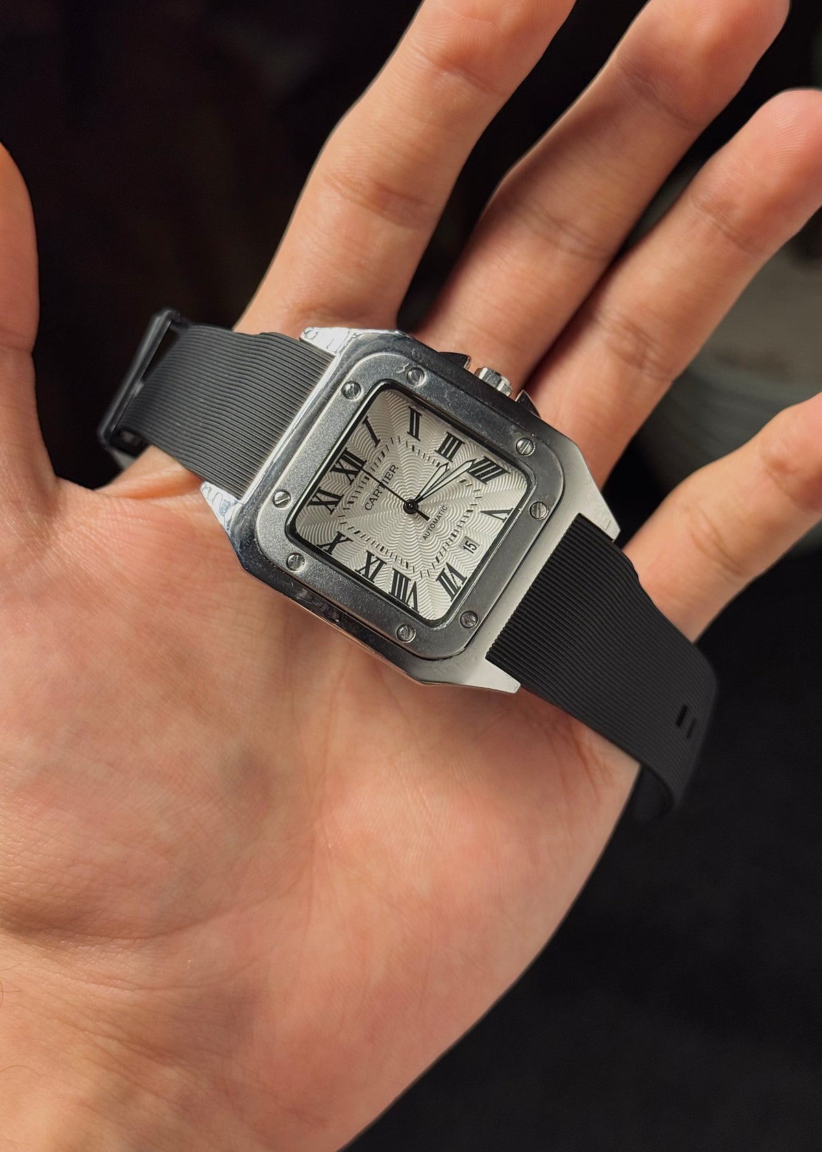 Cartier Santos Rubber