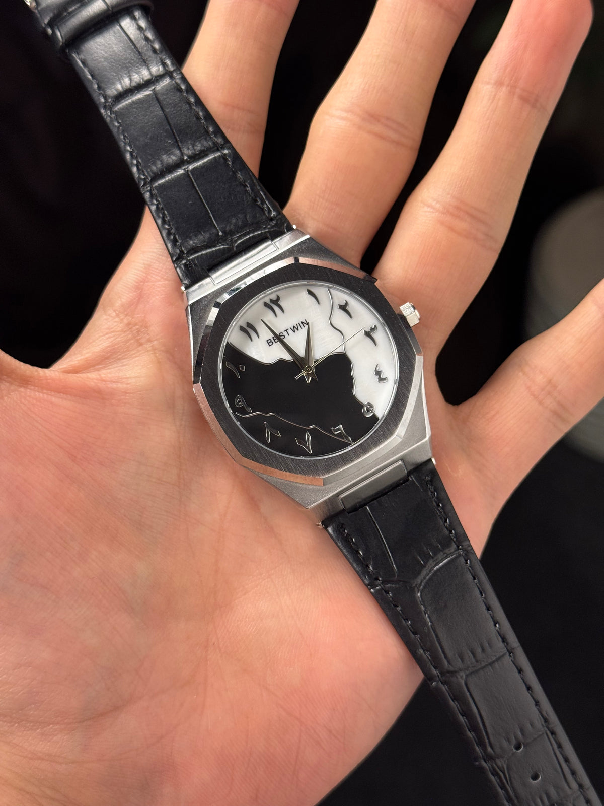 BESTWIN LEATHER ARABIC MAP DIAL