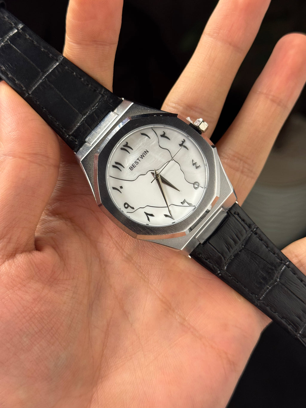 BESTWIN LEATHER ARABIC MAP DIAL