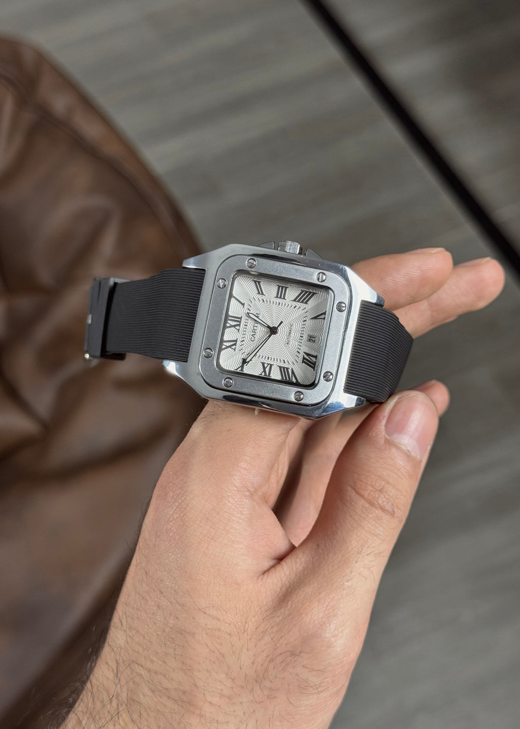 CARTIER SANTOS RUBBER