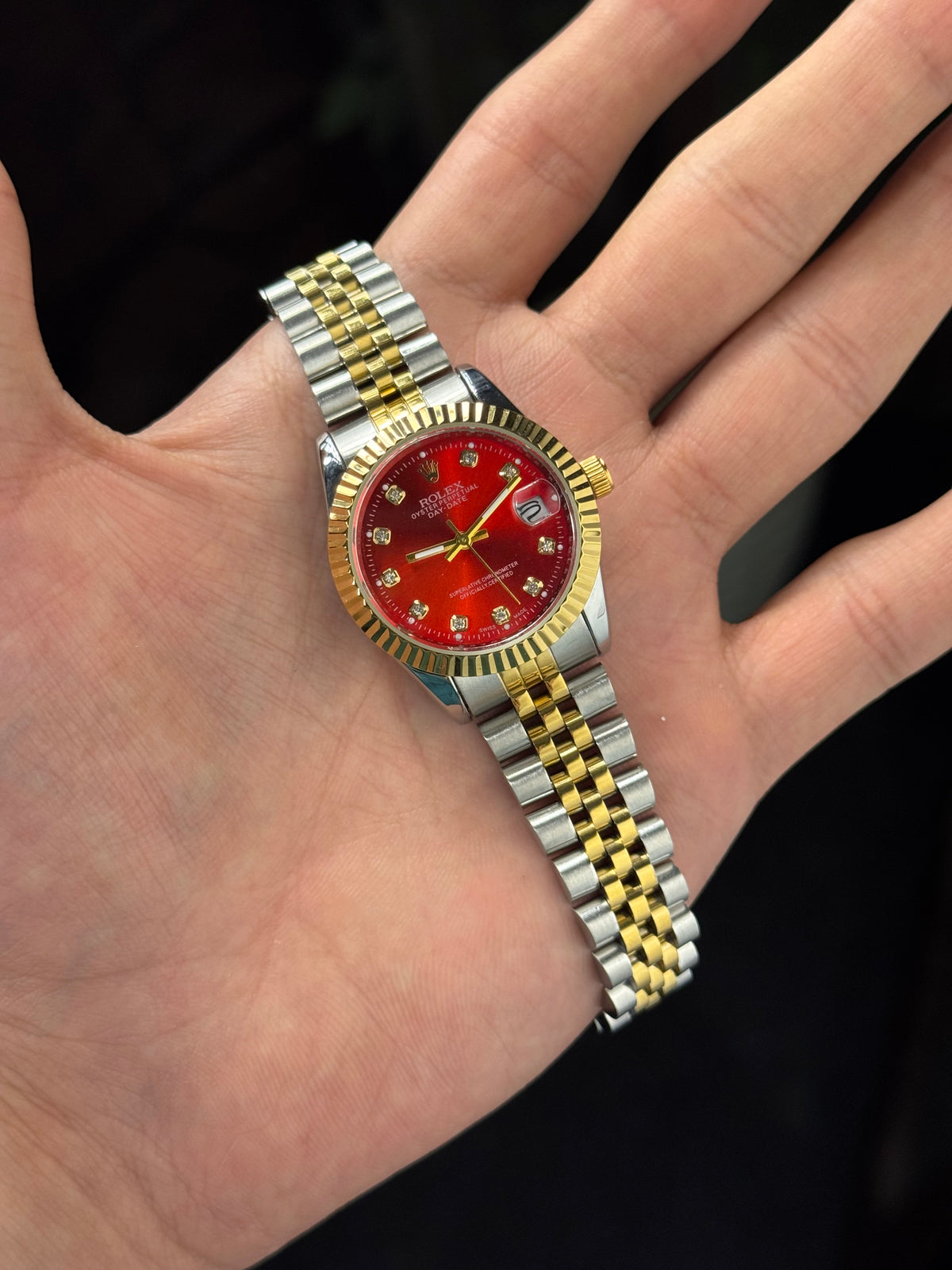 Rolex Gold X Silver Watches For Women