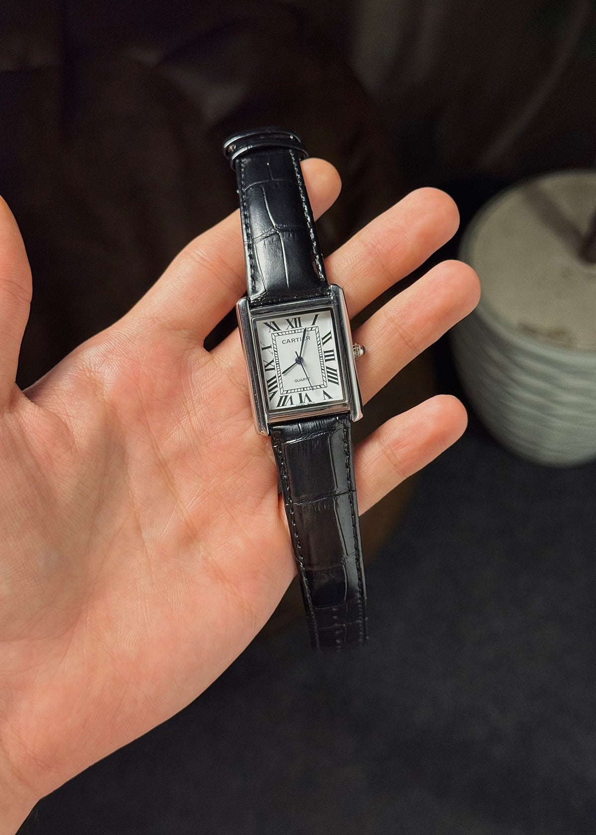 CARTIER TANK LEATHER HIGH QUALITY