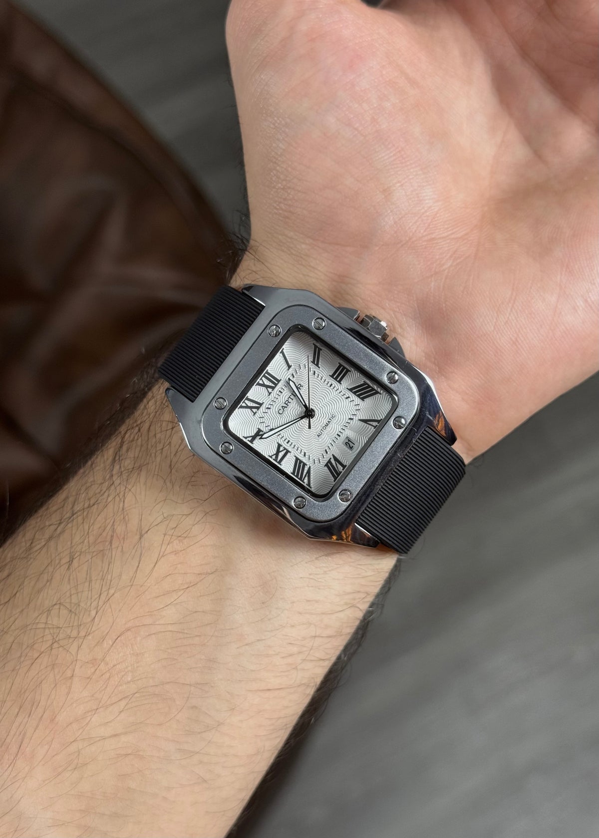 CARTIER SANTOS RUBBER