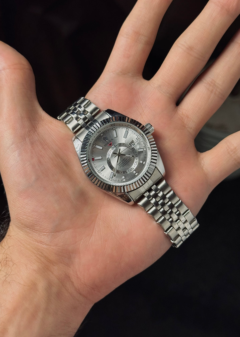Rolex Sky-Dweller Metal Silver Dial