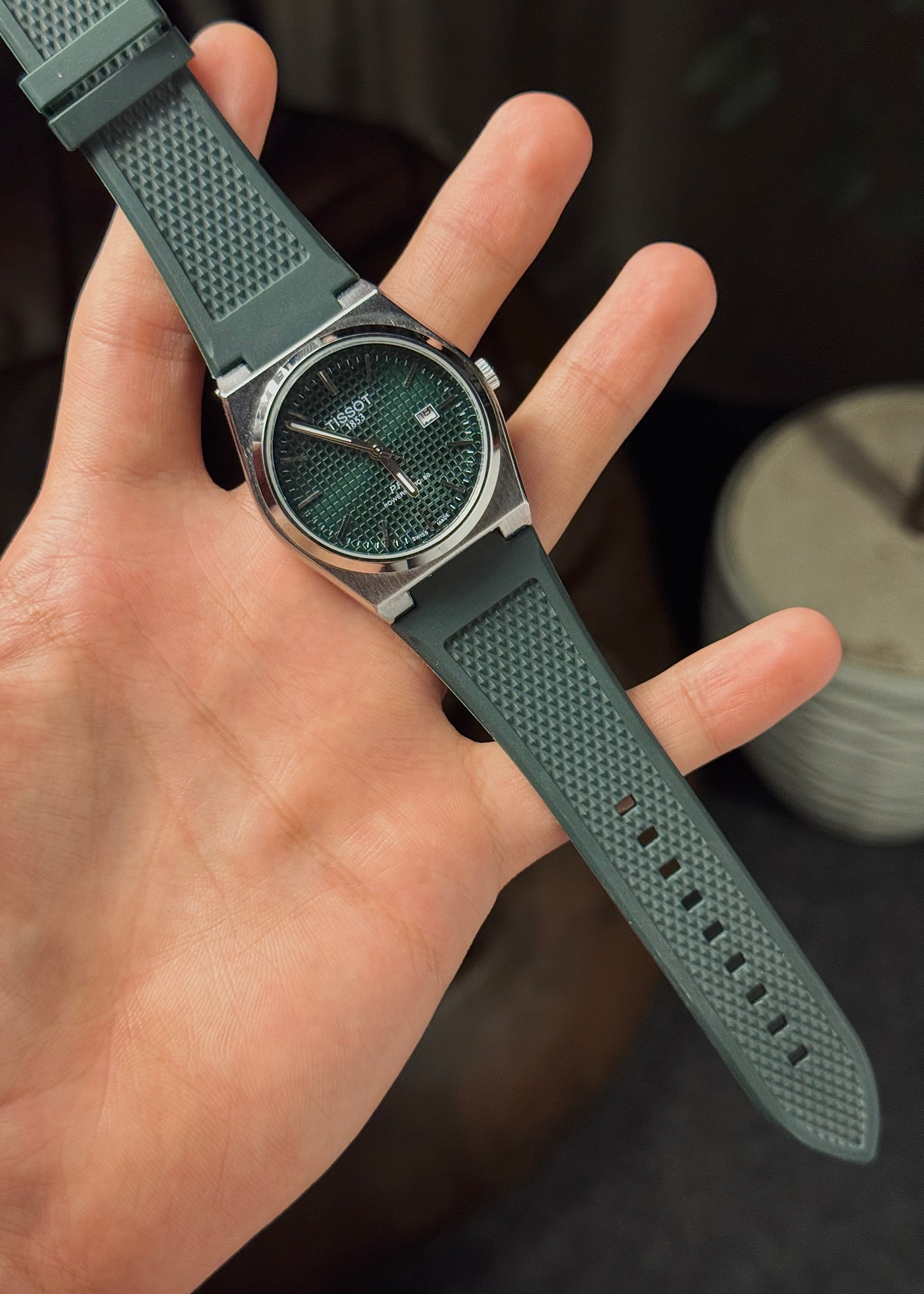 Tissot PRX Green Rubber