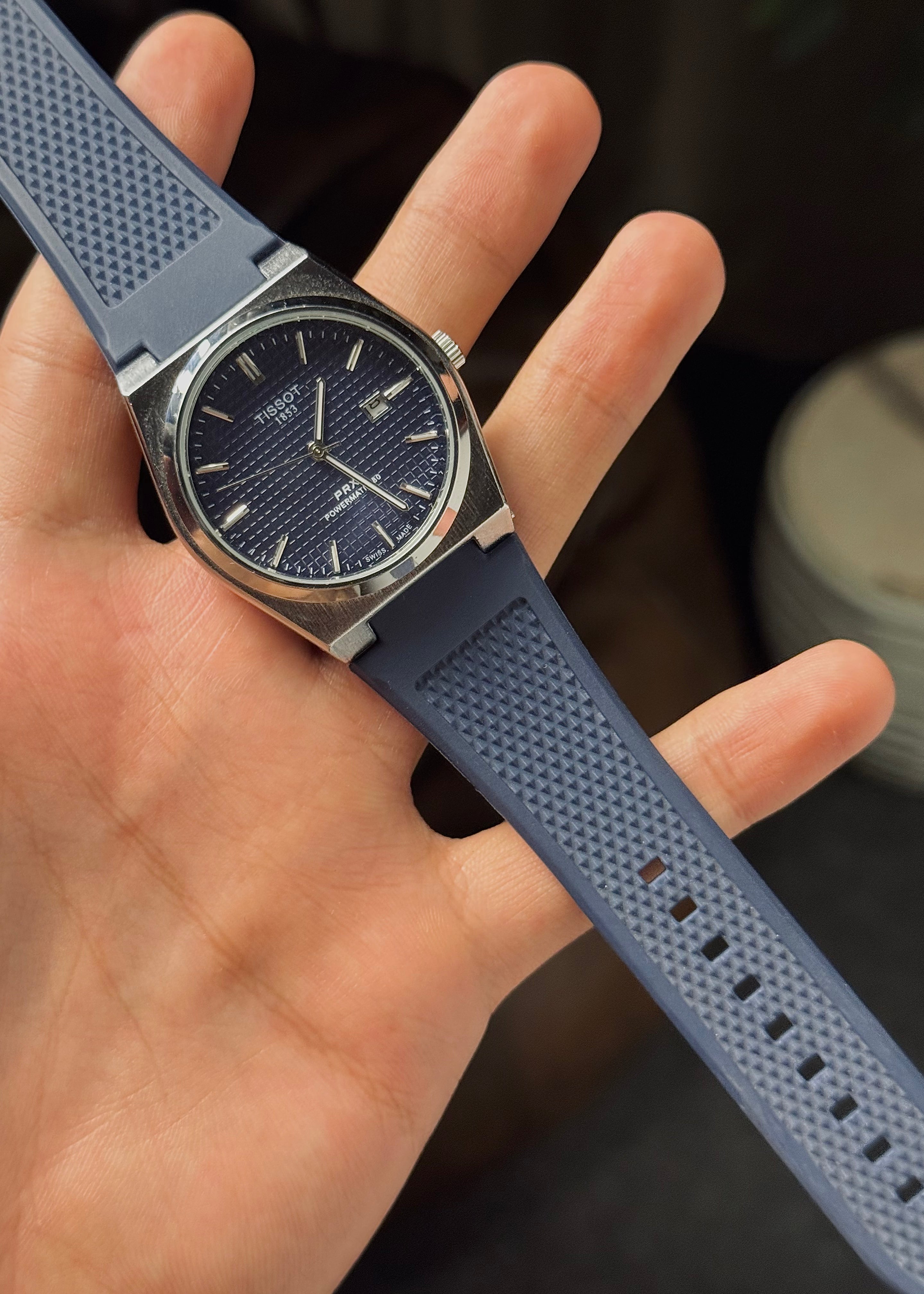 Tissot PRX Navy Rubber