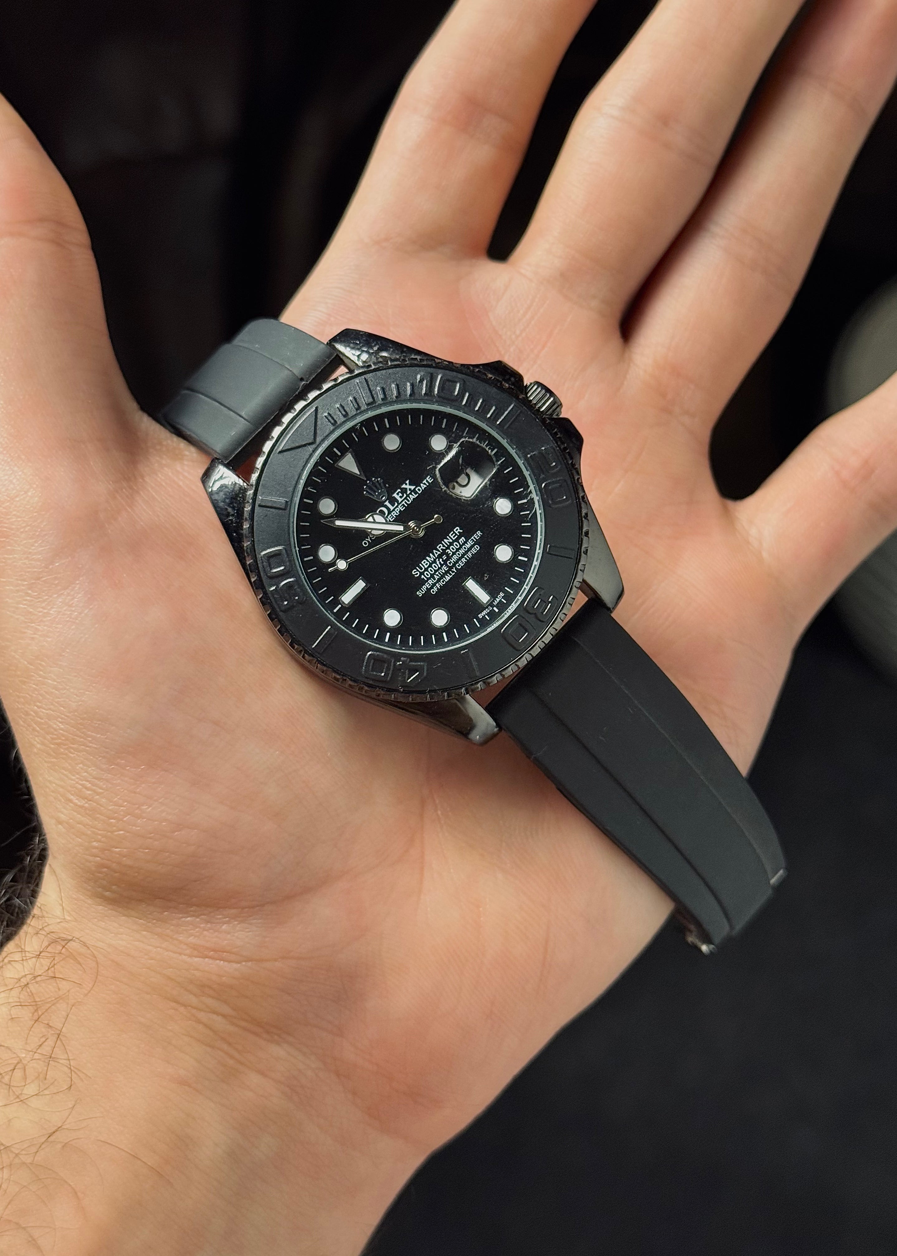 Rolex Rubber All Black