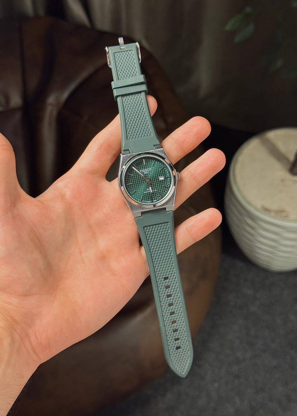 Tissot PRX Green Rubber