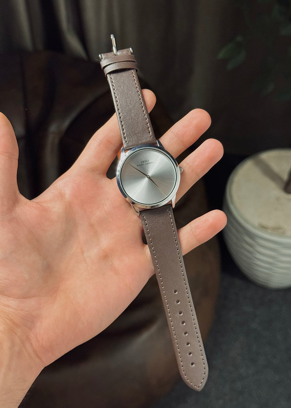 Ibso Flat Brown Leather