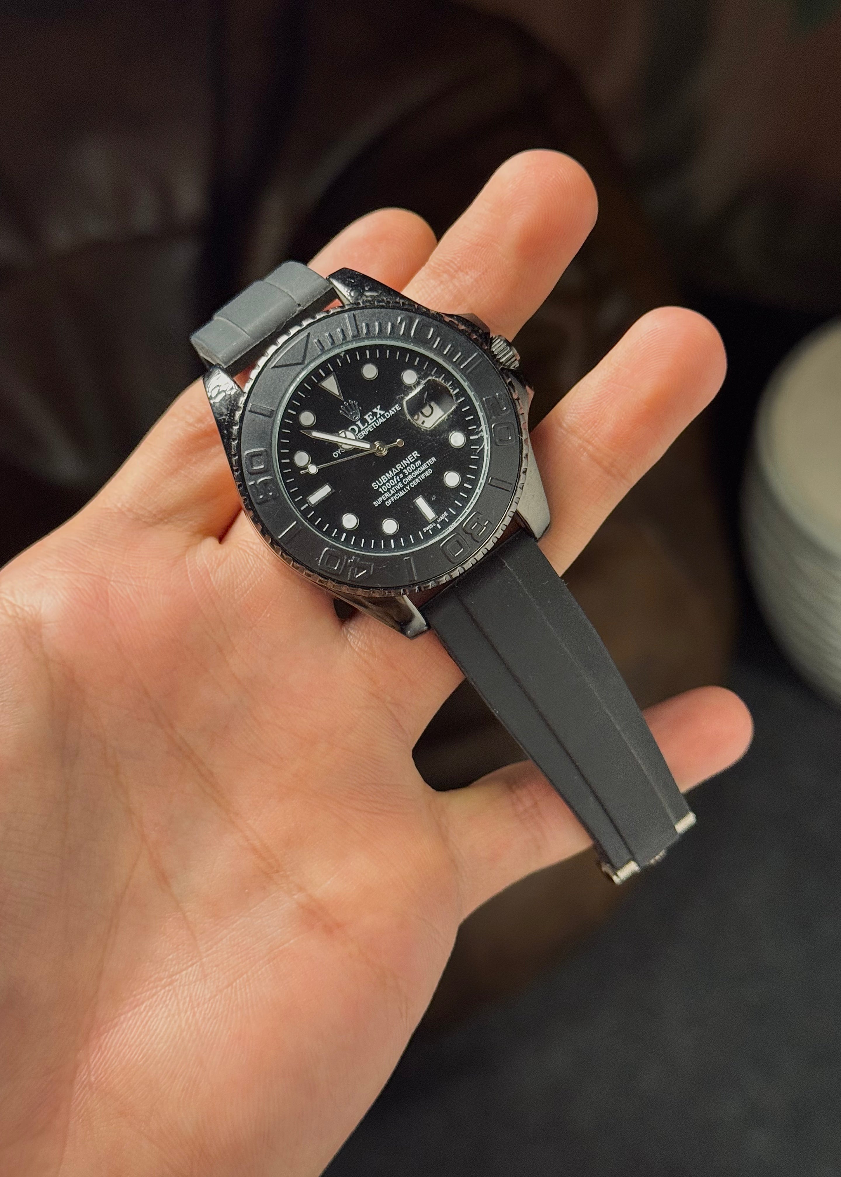 Rolex Rubber All Black