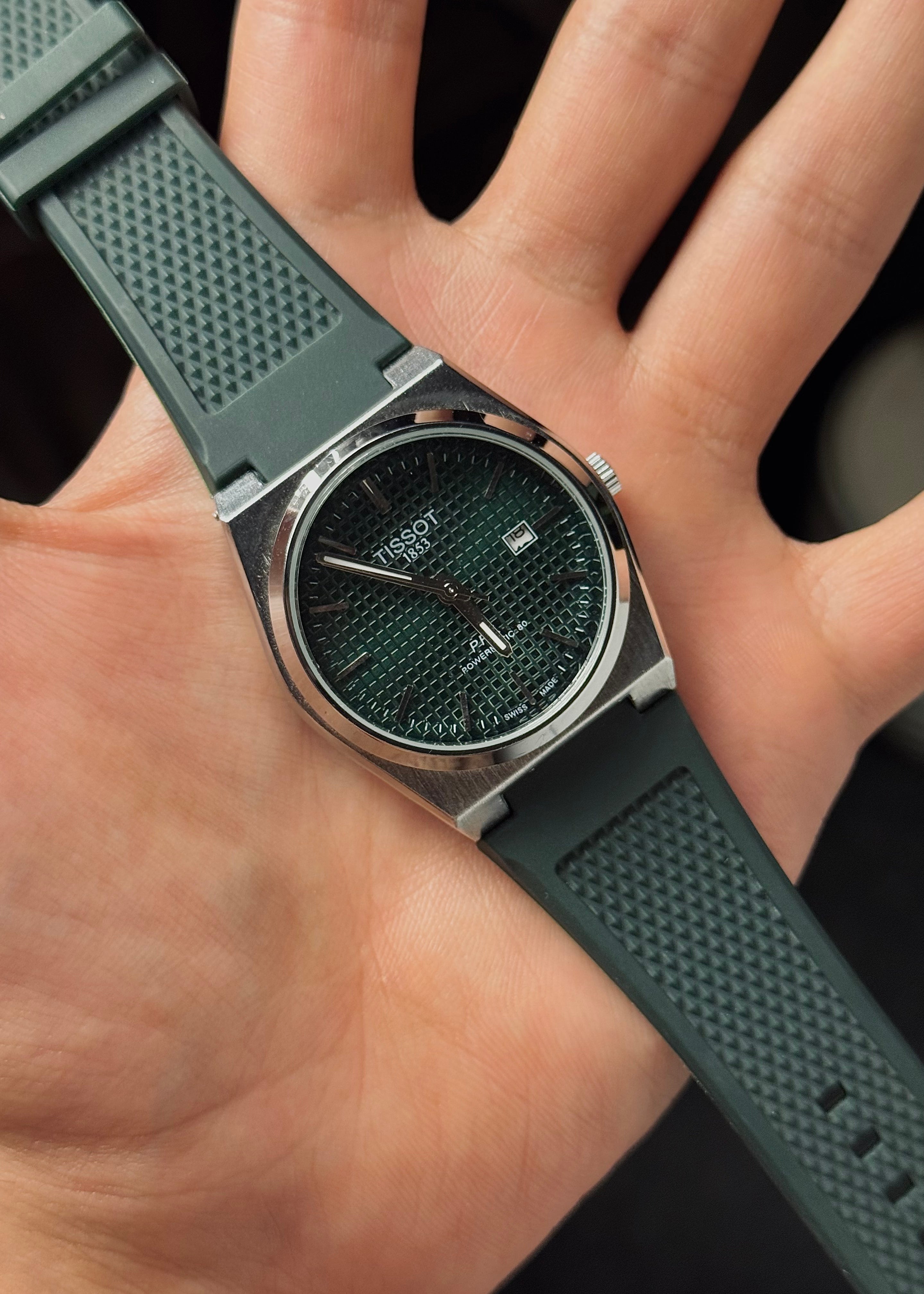Tissot PRX Green Rubber