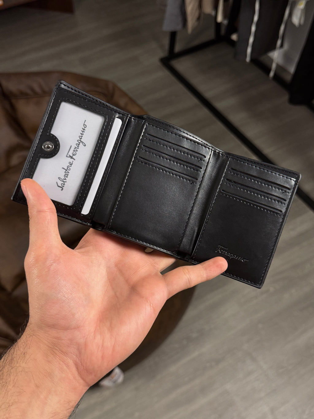 SALVATORE FERRAGAMO BLACK WALLET