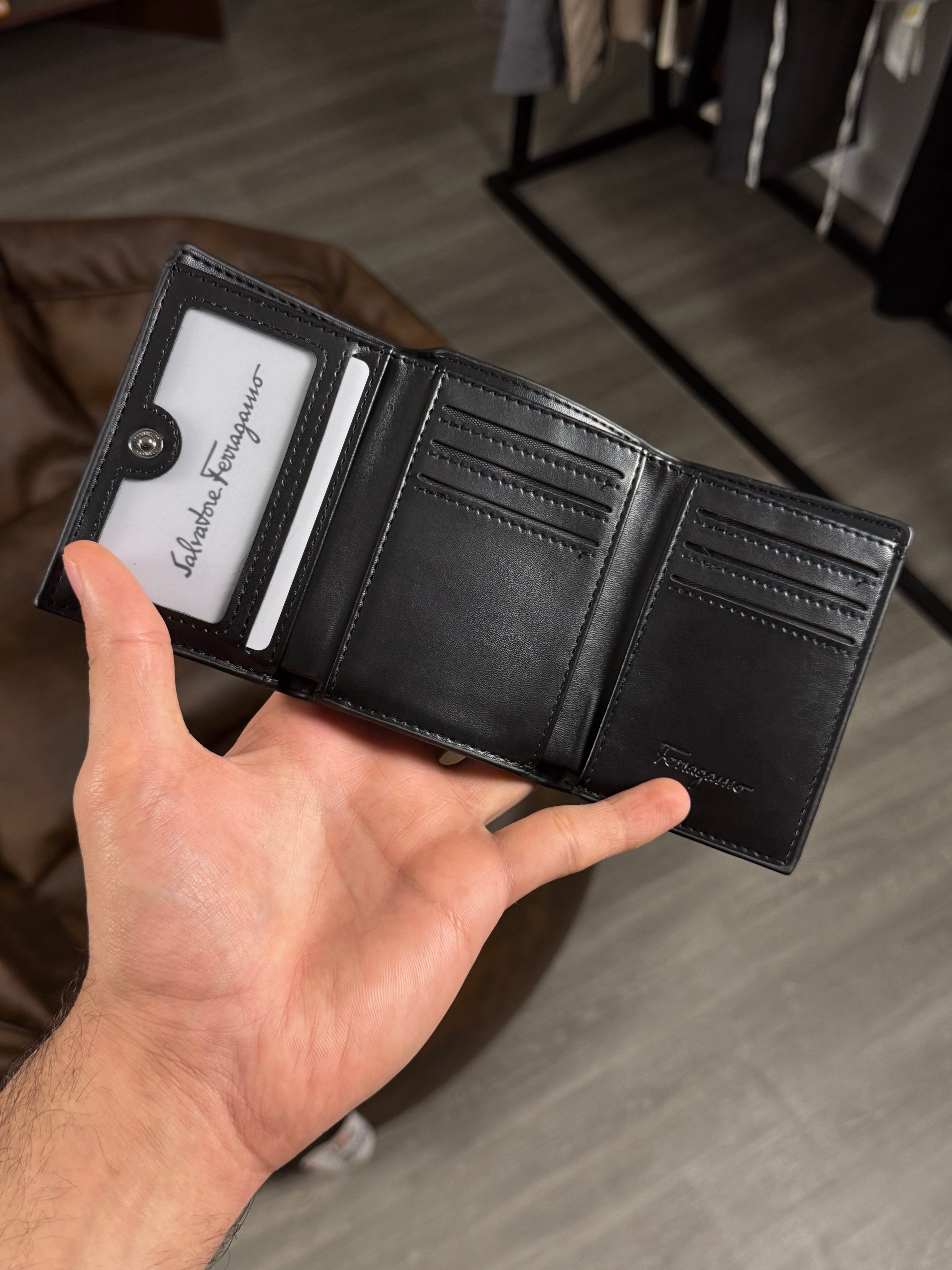 SALVATORE FERRAGAMO BLACK WALLET