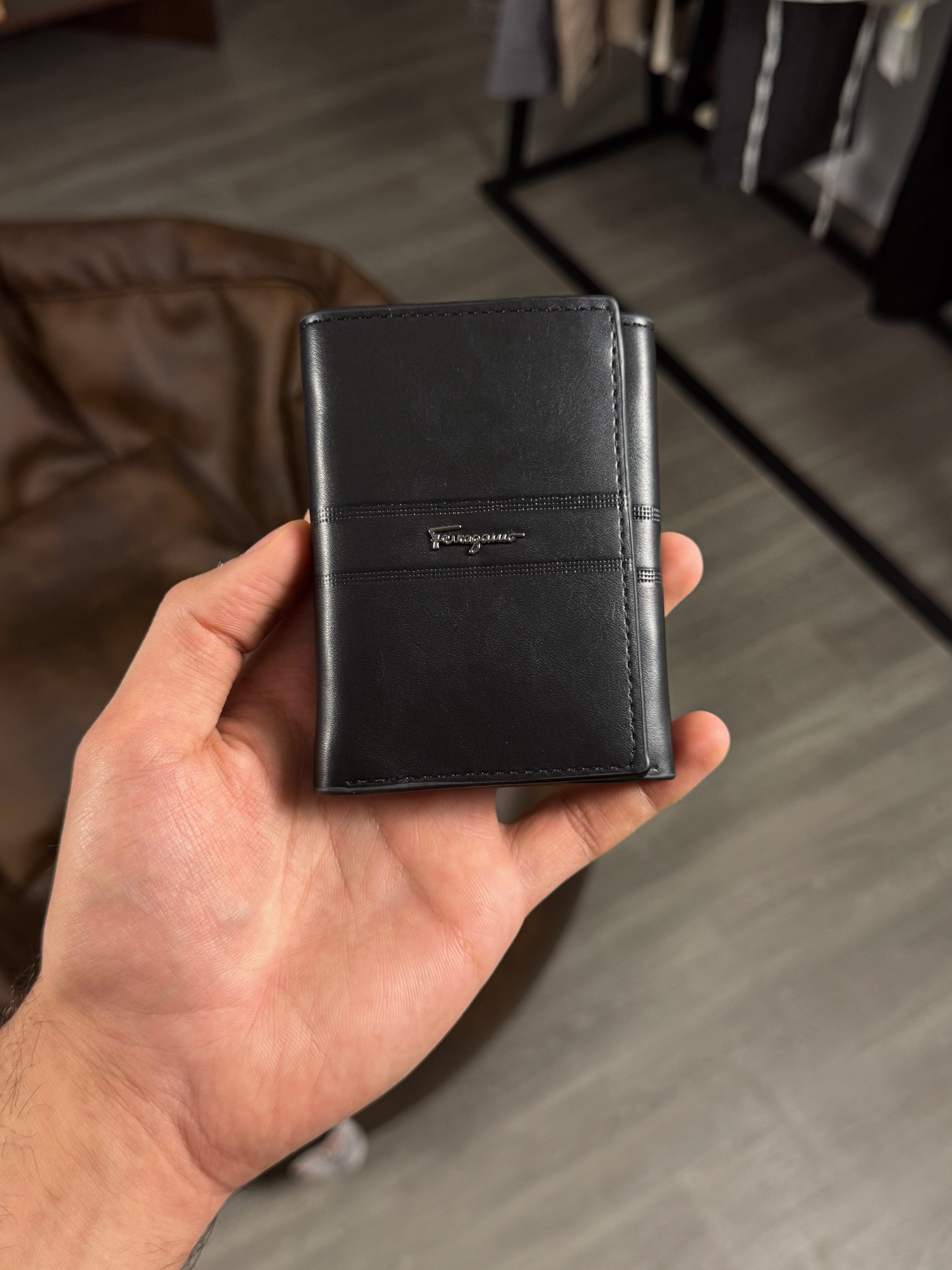 SALVATORE FERRAGAMO BLACK WALLET