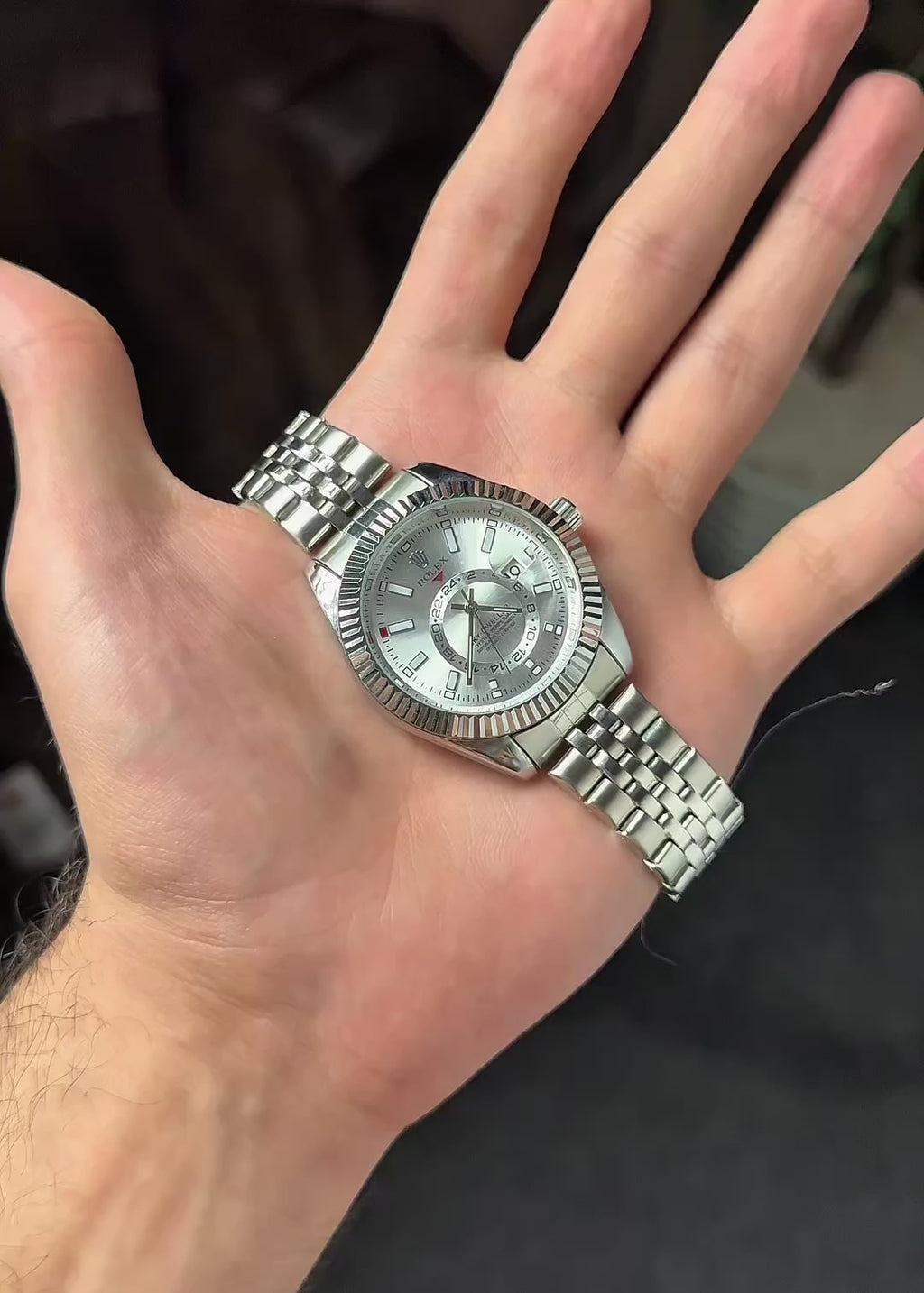 Rolex Sky-Dweller Metal Silver Dial